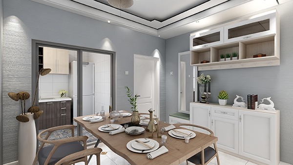 简美装修风格打造温馨家居，浅色系营造空间层次感(图3)
