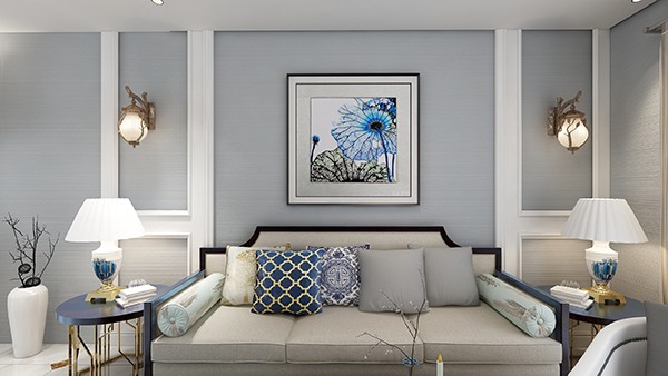 简美装修风格打造温馨家居，浅色系营造空间层次感(图2)