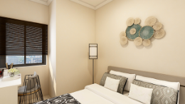 简美装修风格打造温馨家居，浅色系营造空间层次感